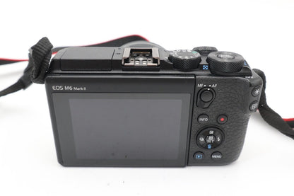 Canon M6 Mark II Mirrorless Camera 32.5MP with 15-45mm, Very Good REFURBISHED