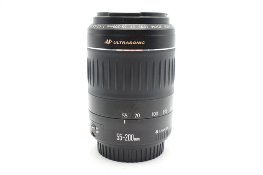 Canon 55-200mm Telephoto Lens f/4.5-5.6 II USM EF, Full Frame, Good Condition