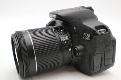 Canon 650D DLSR Camera 18.0MP with Canon 18-55mm IS STM Lens, Good Condition