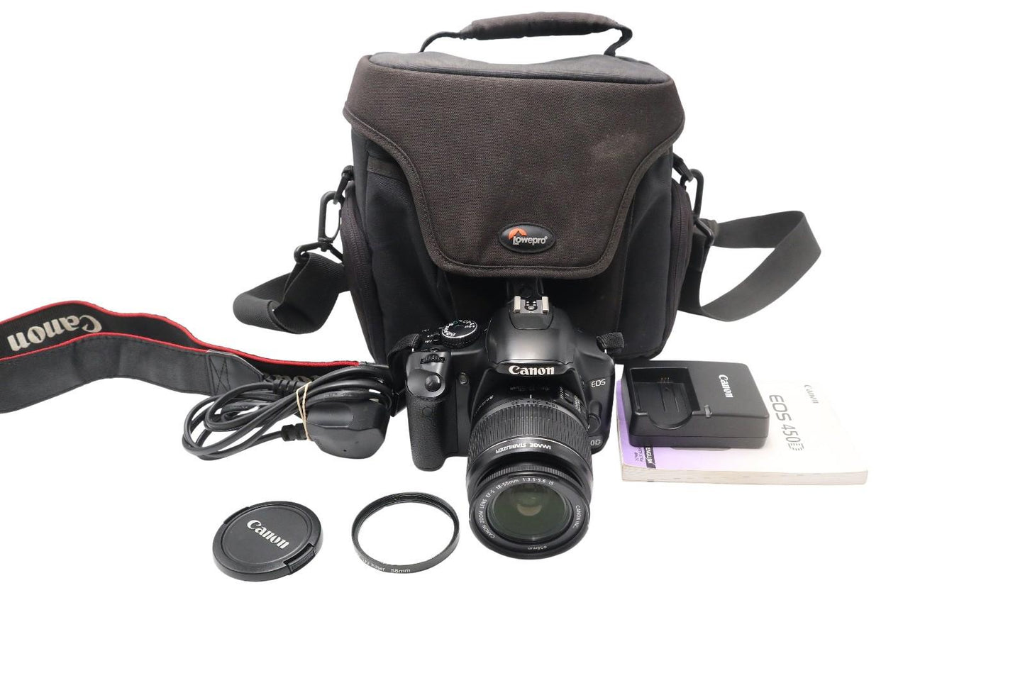 Canon 450D DSLR Camera 12.2MP with 18-55mm, Shutter Count 5870, Good REFURBISHED