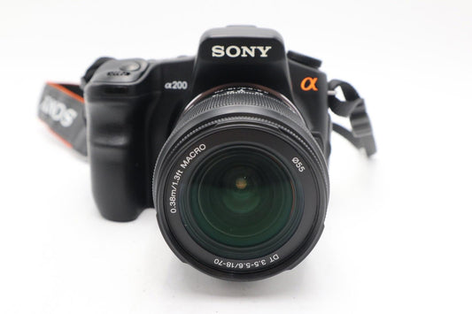 Sony Alpha A200 Camera DSLR 10.2MP with 18-70mm Lens, Good Condition