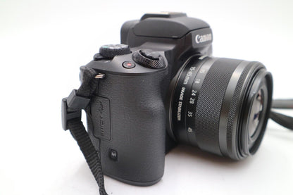 Canon M50 24MP Camera kit with 15-45mm STM Lens, S. Count 3000, 1 Year Warranty