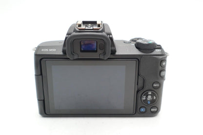 Canon EOS M50 24.0MP Camera kit with Canon 15-45mm STM Lens, 1 Year Warranty