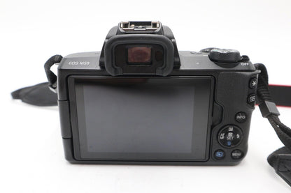 Canon M50 24MP Camera kit with 15-88mm STM Lens, 15000 Shutter Count REFURBISHED