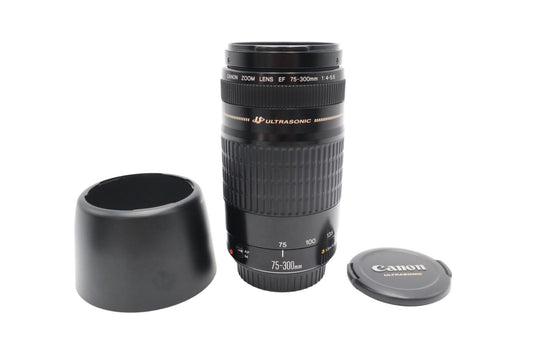 Canon 75-300mm Lens EF F4-5.6 USM, Ultrasonic Zoom,Telephoto, Good Condition