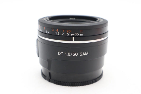 Sony 50mm Prime Lens F1.8 DT SAM For Sony A-Mount SAL50F18, V. Good REFURBISHED