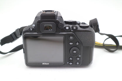 Nikon D3500 DSLR Camera 24.2MP with 18-55mm, Shutter Count 8475 V.G. REFURBISHED