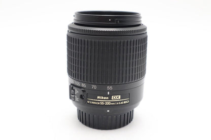 Nikon 55-200mm Zoom Lens F/4-5.6 AF-S DX ED, Good Condition