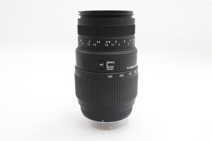 Sigma 70-300mm Telephoto Lens f/4-5.6 DG Zoom Macro for Sony, Fair Condition
