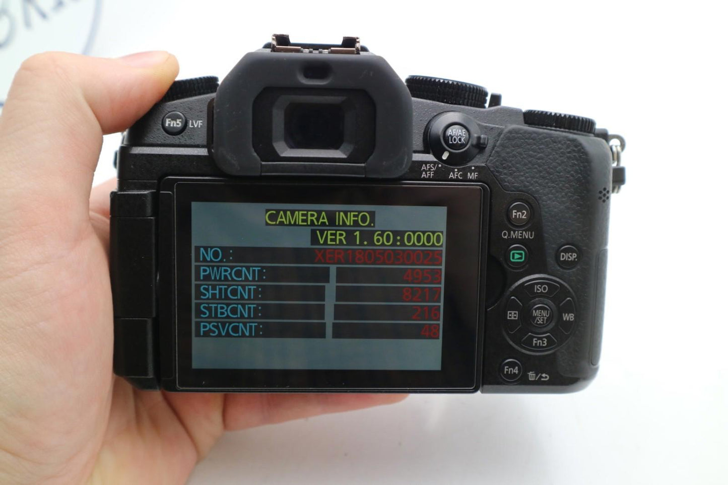 Panasonic G80 Mirrorless Camera 16MP Body Only, Shutter Count 8217, V. G. Cond.