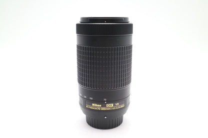 Nikon 70-300mm Telephoto Lens F/4.5-6.3 G ED DX VR, AF-P, Very Good REFURBISHED