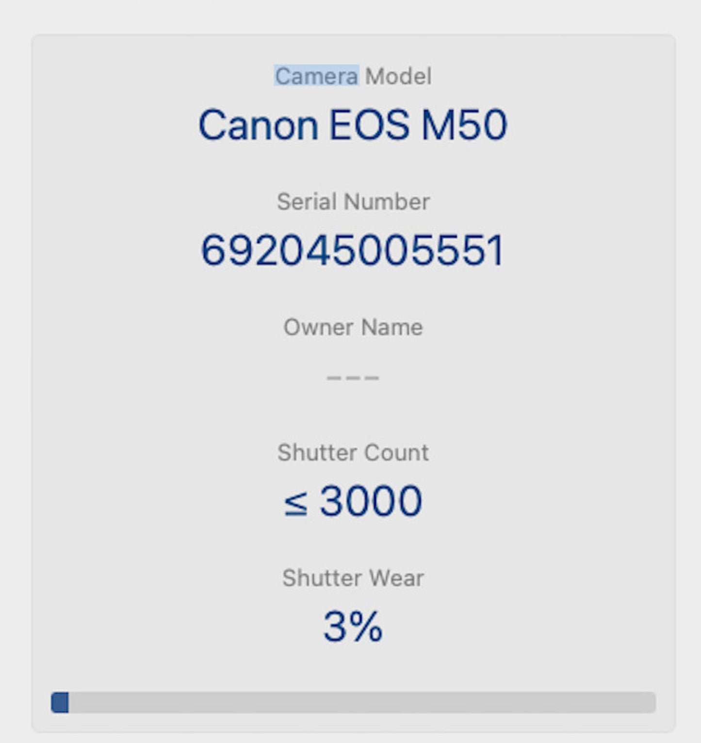 Canon M50 24MP Camera kit with 15-45mm STM Lens,  3000 Shutter Count REFURBISHED