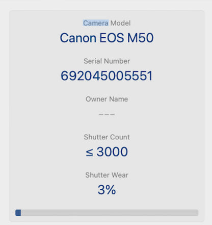 Canon M50 24MP Camera kit with 15-45mm STM Lens,  3000 Shutter Count REFURBISHED