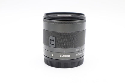 Canon 11-22mm Wide-Angle Lens f/4-5.6 IS STM, for Canon EF-M, Good REFURBISHED