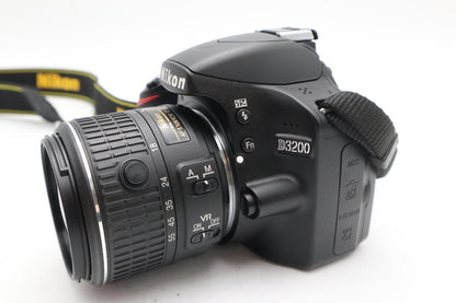 Nikon D3200 DSLR Camera 24.2MP with 18-55mm, Shutter Count 2456 V.G. REFURBISHED