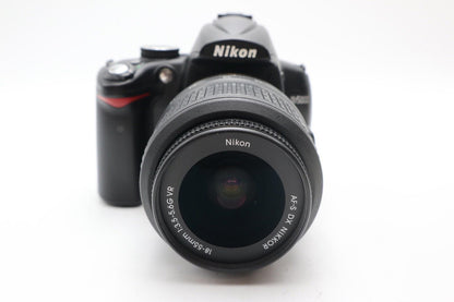 Nikon D5000 DSLR Camera 12.3MP Kit with 18-55mm Shutter Count 10063, REFURBISHED