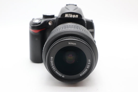 Nikon D5000 DSLR Camera 12.3MP Kit with 18-55mm Shutter Count 10063, REFURBISHED