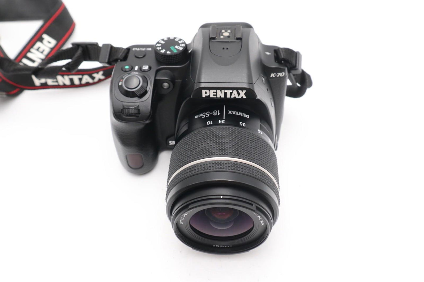 Pentax K-70 DSLR Camera 24.2MP with Pentax 18-55mm AL WR Lens, V.G. REFURBISHED