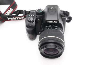 Pentax K-70 DSLR Camera 24.2MP with Pentax 18-55mm AL WR Lens, V.G. REFURBISHED