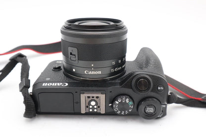 Canon M6 Mark II Mirrorless Camera 32.5MP with 15-45mm, Very Good REFURBISHED