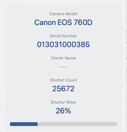 Canon 760D Camera DSLR 24.2MP with 18-55mm, Shutter Count 25672, Fair Condition