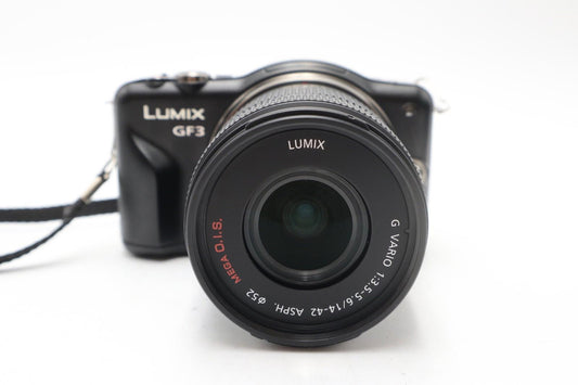 Panasonic DMC-GF3 Camera Mirrorless 12.1MP with 14-42mm Lens, Shutter Count 973