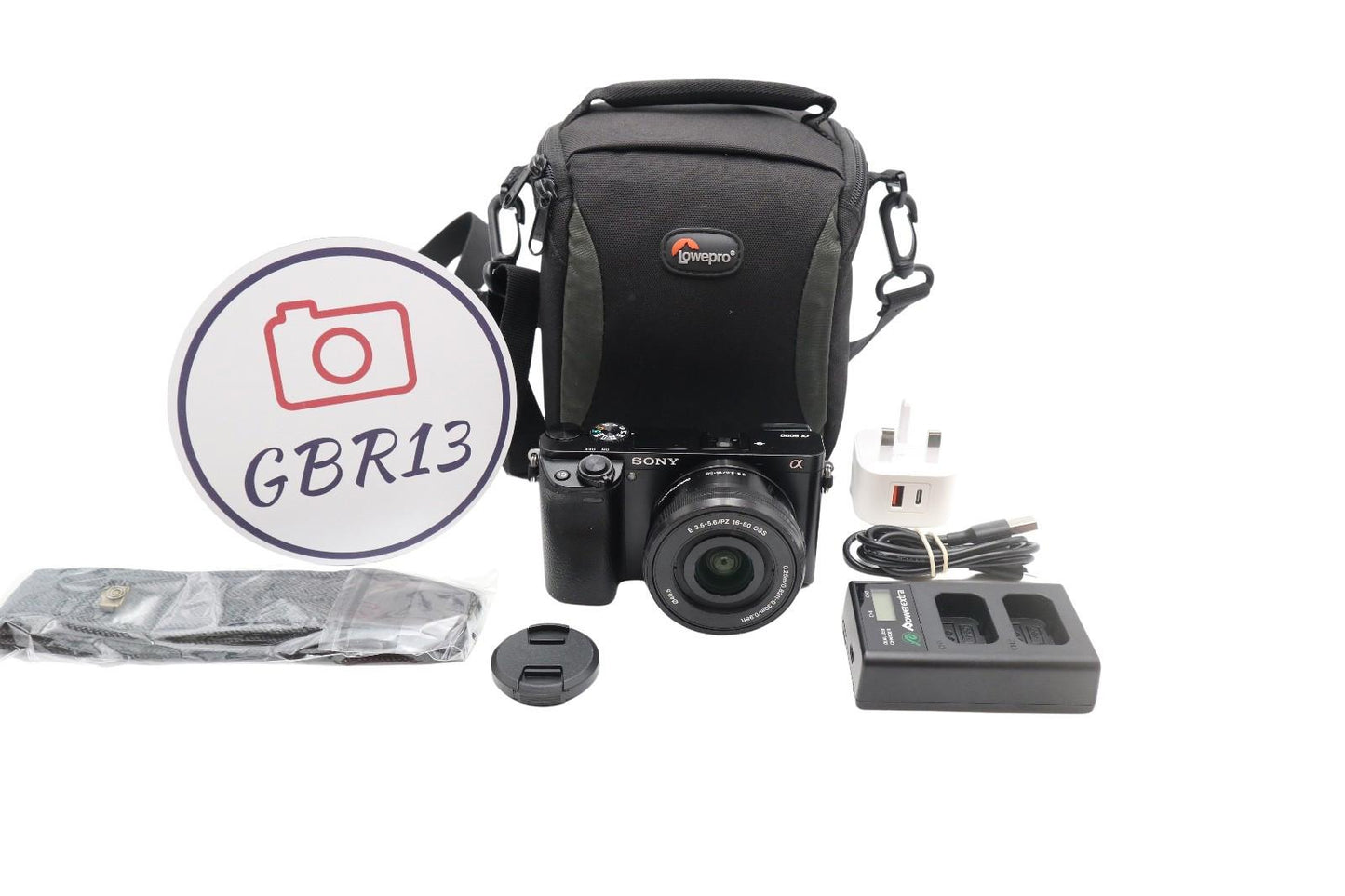 Sony A6000 Mirrorless Camera 24.3MP with 16-50mm Lens, Shutter 4697, Good Cond.