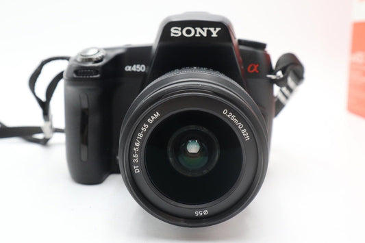 Sony A450 DSLR Camera 14.2MP with 18-55mm, Shutter Count 1654, Good Condition