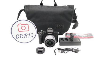 Canon EOS M50 24.0MP Camera kit with Canon 15-45mm STM Lens, 1 Year Warranty