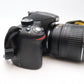 Nikon D3200 DSLR Camera 24.2MP with 18-55mm, Shutter Count 7732, Very Good Cond.