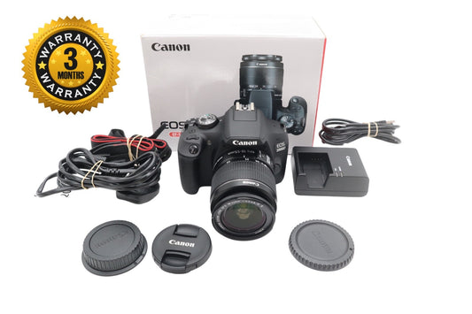 Canon 2000D DSLR Camera 24.1MP with 18-55mm, Shutter Count 2566, Excellent REFUR