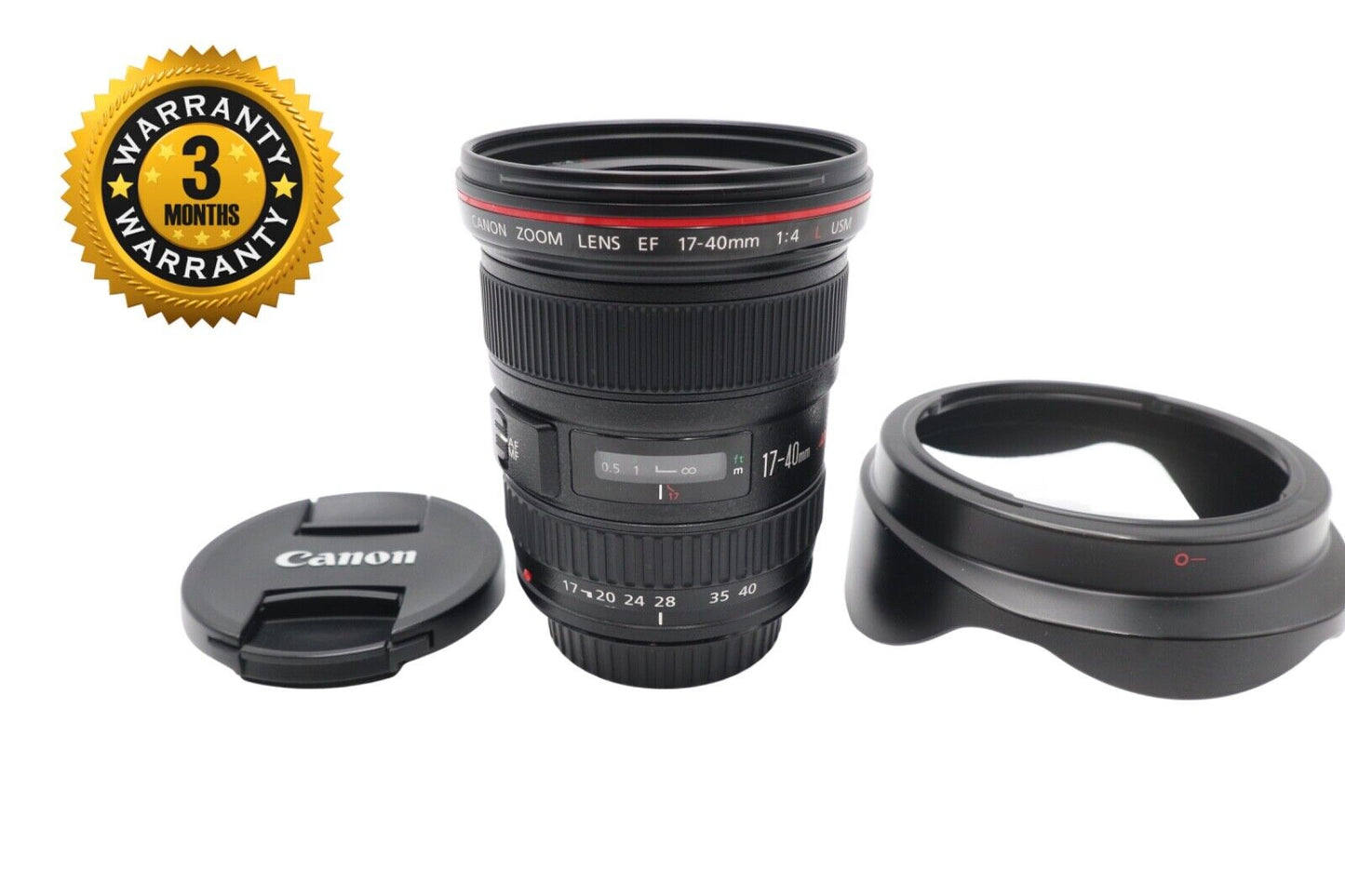 Canon 17-40mm Wide-Angle Lens F4.0 L USM, Ultrasonic Motor, Very Good Condition