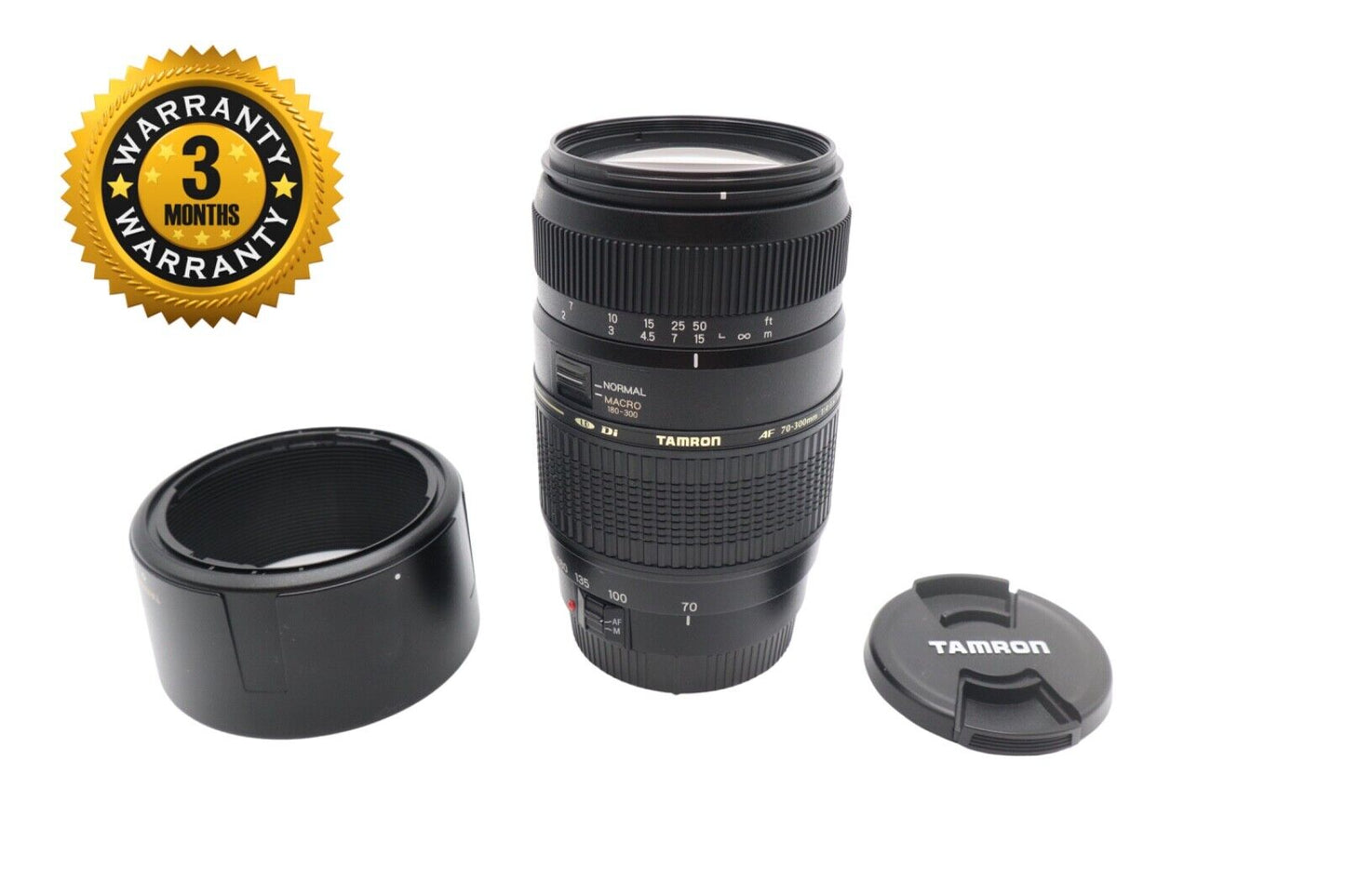 Tamron 70-300mm Lens F4.0-5.6 AF Di LD TeleMacro for Canon, V. Good Condition