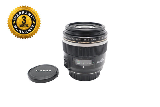 Canon 60mm Macro Lens f/2.8 EF-S USM, Very Sharp, Prime, V. Good Condition
