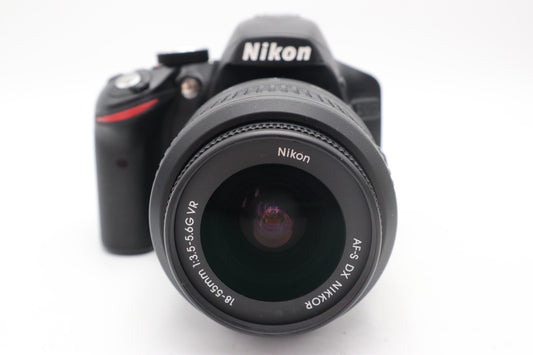 Nikon D3200 DSLR Camera 24.2MP with 18-55mm, Shutter Count 3261, Very Good Cond