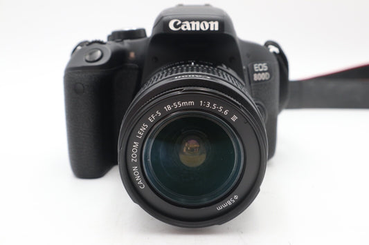 Canon 800D Camera DSLR 24.2MP with 18-55mm, Shutter Count 3856, Good Condition