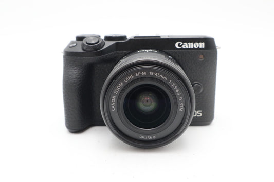 Canon EOS M6 Mark II Mirrorless Camera 32.5MP with 15-45mm, Shutter Count 1000