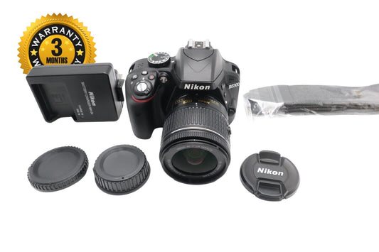 Nikon D3300 DSLR Camera 24.2MP with 18-55mm, Shutter Count 728, V. Good REFURBI.