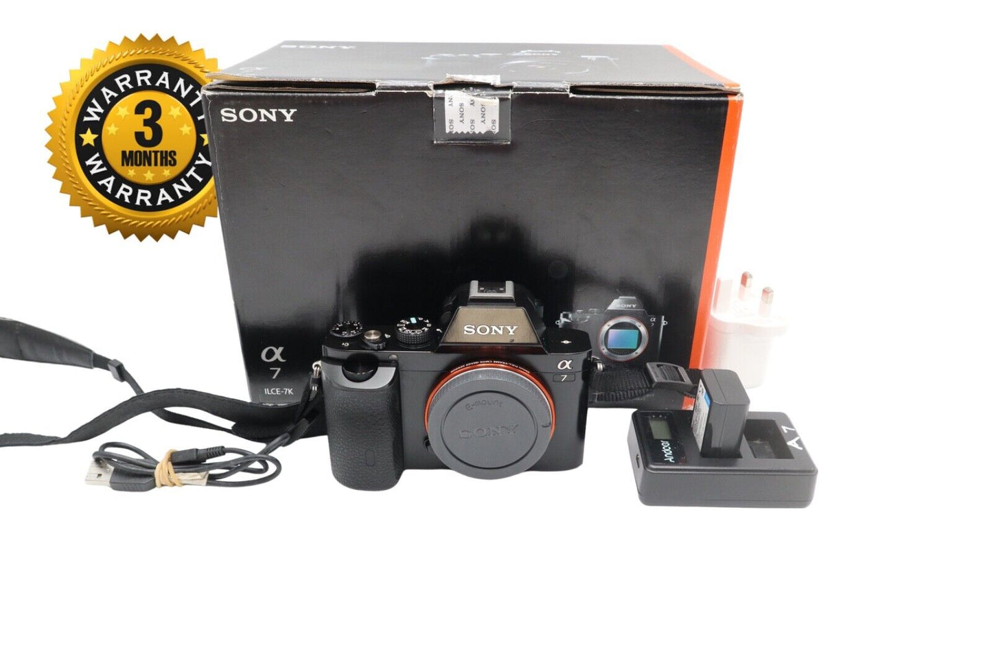 Sony Alpha A7 Mirrorless Camera 24.3MP Body Only, Shutter Count 9081, Fair Cond.