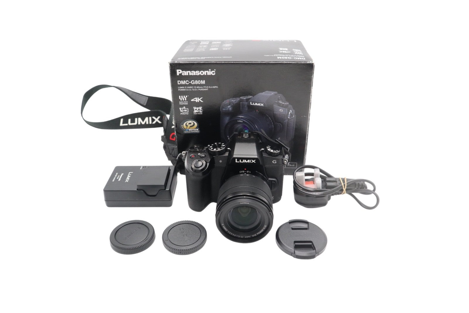 Panasonic G80 Mirrorless Camera 16MP with 12-60mm, Shutter Count 694 REFURBISHED