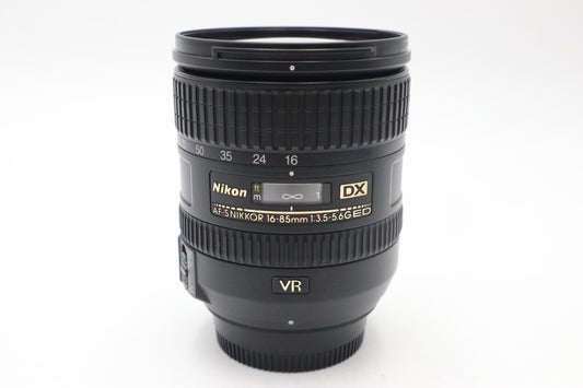 Nikon 16-85mm All-Around Lens f/3.5-5.6 G AF-S VR, Stabilised Lens, V.G. REFURB.