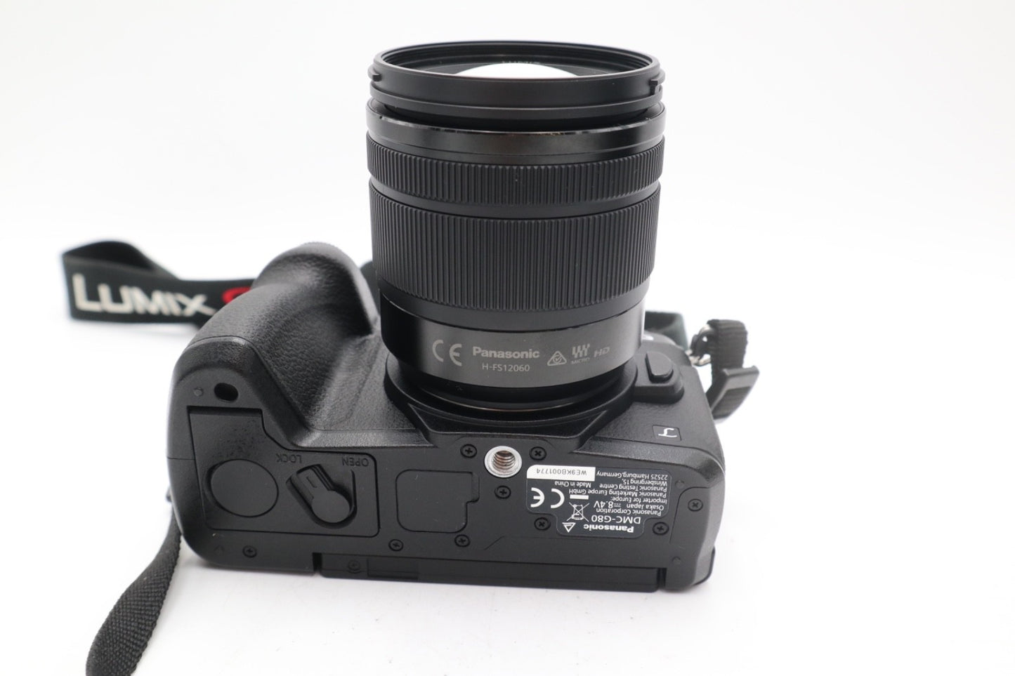 Panasonic G80 Mirrorless Camera 16MP with 12-60mm, Shutter Count 694 REFURBISHED