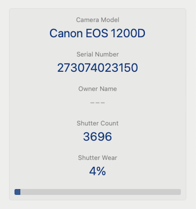 Canon EOS 1200D Camera DSLR 18MP with 18-55mm, Shutter Count 3696, V. Good Cond.