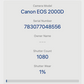 Canon 2000D DSLR Camera 24.1MP with18-55mm, Shutter Count 1080, Excellent REFUR.