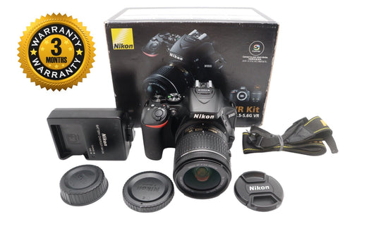 Nikon D5600 24MP Camera DSLR with 18-55mm, Shutter Count 5324, Very Good Cond.