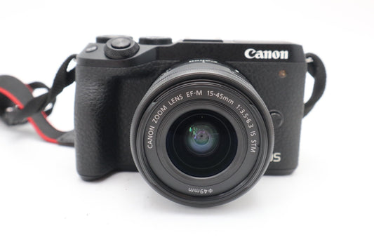Canon EOS M6 Mark II Mirrorless Camera 32.5MP with 15-45mm, Shutter Count 10000