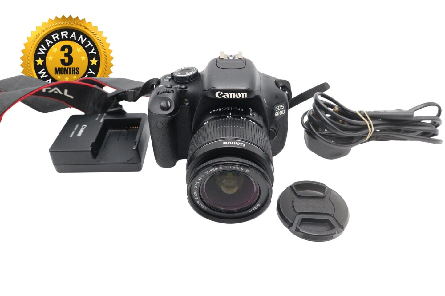 Canon 600D DSLR Camera 18MP with 18-55mm, Shutter Count 11185, V. Good Condition