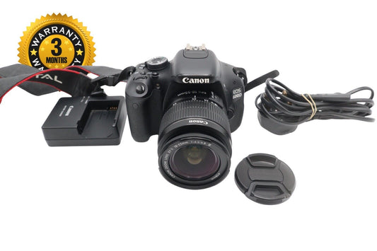 Canon 600D DSLR Camera 18MP with 18-55mm, Shutter Count 11185, V. Good Condition