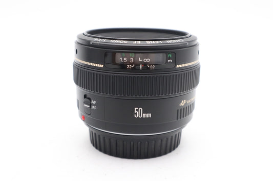 Canon 50mm Prime Lens f/1.4 USM Sharp, Portrait, Full Frame, V. Good Condition