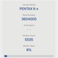 Pentax K-X 12.4MP DSLR Camera with 18-55mm Lens, Shutter Count 5535
